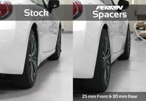 Subaru WRX STI Wheel Spacers (2) - Perrin Performance - 30mm 5x100 56mm CB - 2004